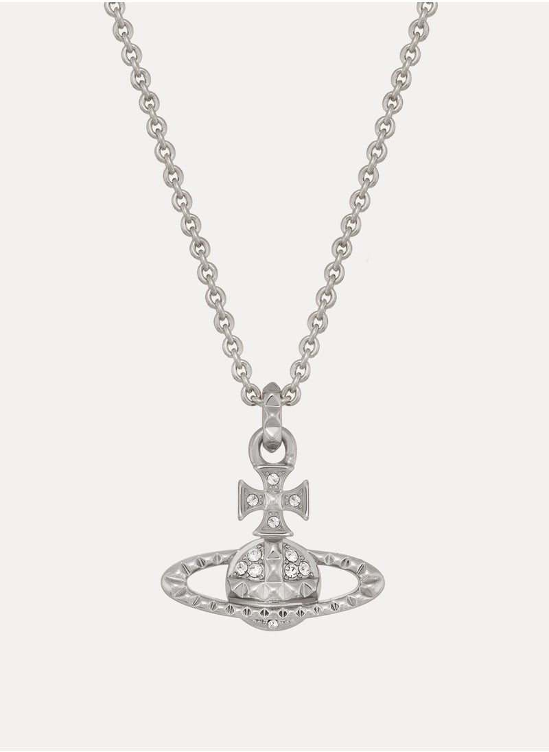 Vivienne Westwood - Silver Rivet Saturn Necklace - Image 1