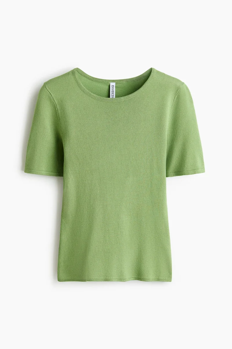 H&M Fine-knit T-shirt