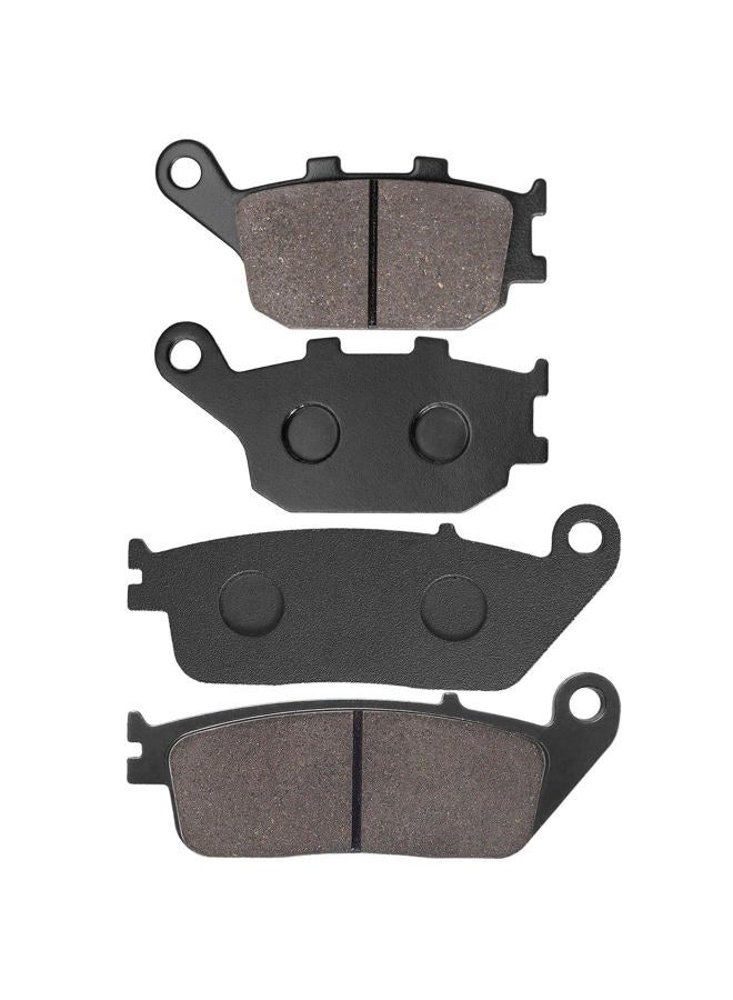 SOLLON Brake Pads Front and Rear for Honda VTX1300 VTX 1300 Retro/C/R/S 2003-2006, Shadow Sabre 1100 VT1100C2, Shadow 1100 VT1100 1995-2007, ACE 1100 VT1100T, VTX 1300S Retro/C/R/T 2003-2013 - Image 2