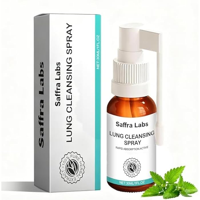 RCSCBC Saffra Labs Lung Cleansing Spray,Lung Cleanse Mist,Herbal Lung Cleanse Mist, Powerful Lung Support & Cleanse & Respiratory (1PCS) - Image 1