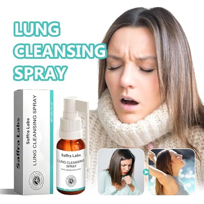 RCSCBC Saffra Labs Lung Cleansing Spray,Lung Cleanse Mist,Herbal Lung Cleanse Mist, Powerful Lung Support & Cleanse & Respiratory (1PCS) - Image 3