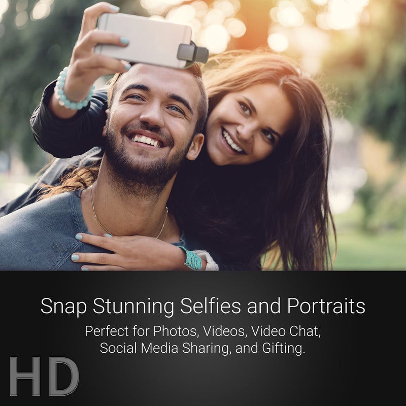 Xenvo Pro Lens Kit for iPhone and Android, Macro and Wide Angle Lens with LED Light and Travel Case Black - Image 4