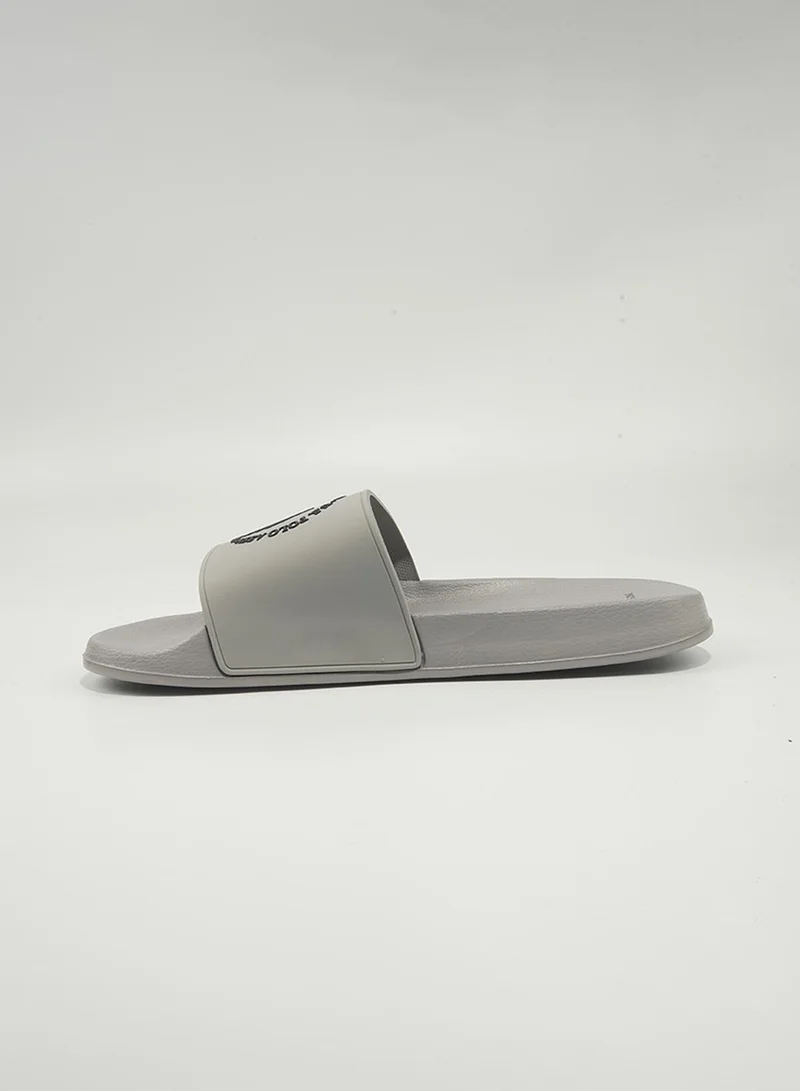 U.S. Polo Assn.  U.S. Polo Assn. Paul Men's Slip-On Comfortable Casual Everyday Slide Sandals - Grey for Men | Best Price UAE
