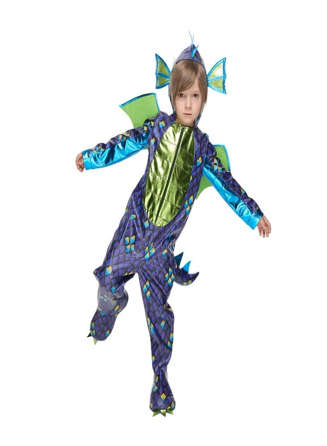 EraSpooky Kids Sea Dragon Costume Boys Dragon Wings and Tail Set for Halloween Dress Up - Image 3
