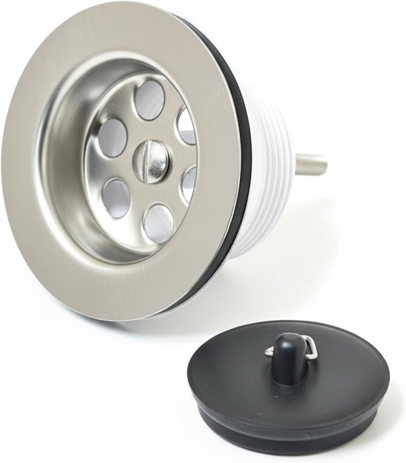 Royal Apex Kitchen Sink Waste Strainer & Silicone Plug Drain Stopper – Multi-Purpose Drain Cover for Bathroom, Bathtub, and Kitchen Sink (1 1/2 inch) - Image 1