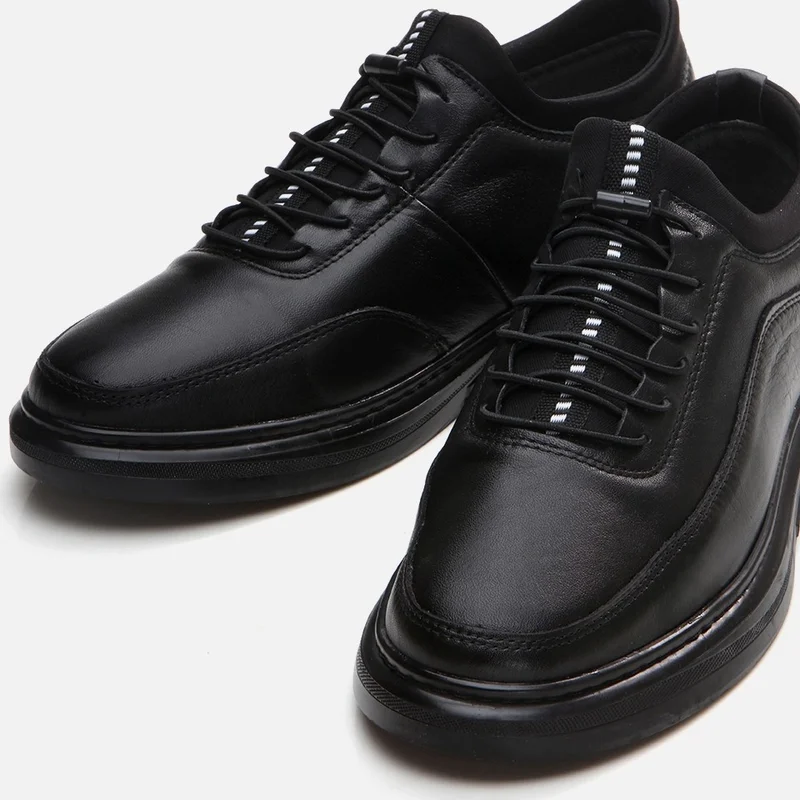 Hotiç 02AYH295630A100 GENUINE Leather Black Men's Casual Shoes