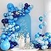 LANGASQUE Blue Balloon Garland Arch Kit 134Pcs Royal Metallic Light Navy Pearl Blue Balloons for Gender Reveal Baby Shower Wedding Bridal Shower Birthday Party Decorations - Image 2