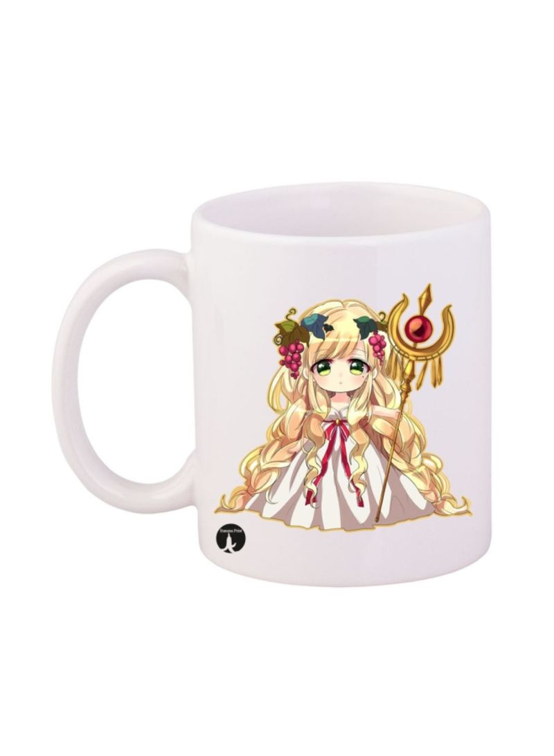 RKN Labyrinth Of Magic Anime Printed Mug White/Beige 12ounce