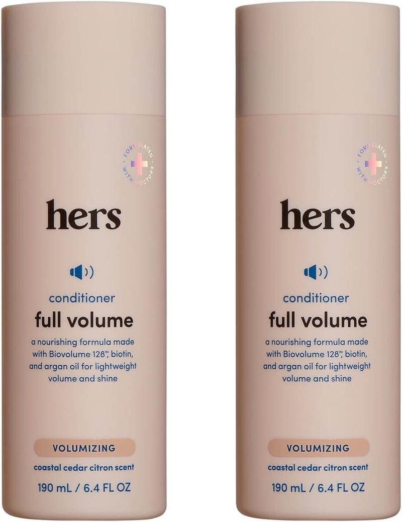 HIMS & HERS hers Full Volume Conditioner Coastal Cedar Citron Scent 2 Pack 64 Fl Oz - Image 1