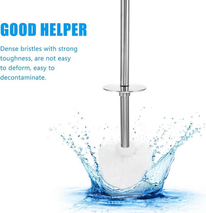 Plastic Toilet Brush Replacement Heads 4pcs Toilet Brush Refills for Bathroom Cleaning Supplies - Image 4