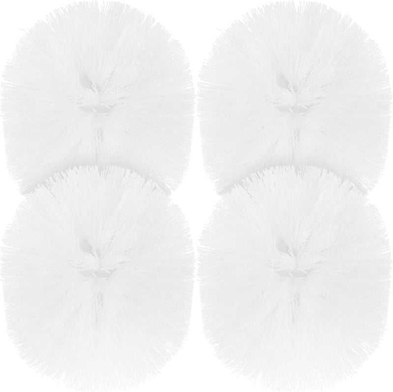 Plastic Toilet Brush Replacement Heads 4pcs Toilet Brush Refills for Bathroom Cleaning Supplies - Image 1