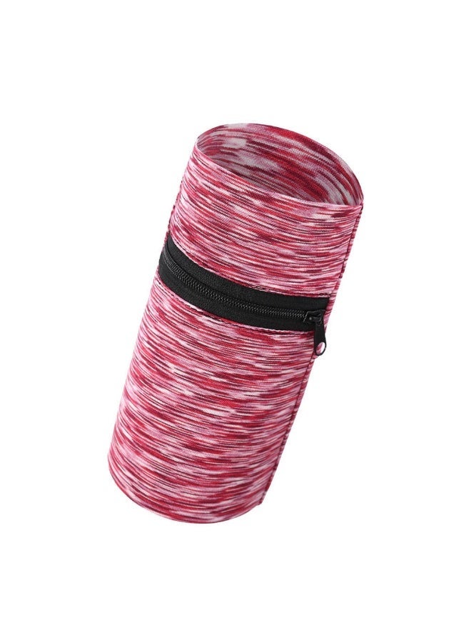 حقيبة ذراع رياضية للركض واللياقة في الهواء الطلق بحزام معصم بسحاب من قماش حريري جاف سريعًا - Image 3