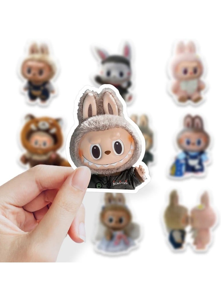 Meetion 50 قطعة ملصقات كرتونية للابوبو، ملصق فينيل مقاوم للماء لزجاجات المياه للمراهقين، ملصق لفتاة بالغة، لابتوب، لوح تزلج، هاتف، قيثارة، حقيبة سفر، دراجة - Image 5