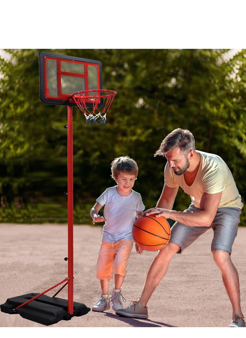SkyLand - Basketball Hoop & Stand Set With Sturdy Base | Adjustable Stand Height 145cm-250cm - Image 1