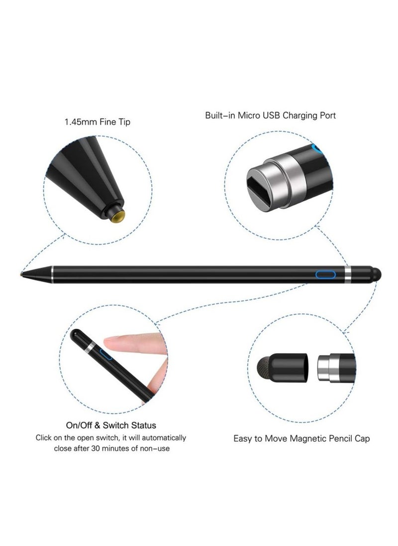 ELTRAZONE - Active Stylus Compatible with iOS&Android Touch Screen, Digital Pen for iPad, Cellphone&Tablet, Stylus Pen for iPad, iPad Pro/Air/Mini, iPhone, Capacitive Pencil for Handwriting&Drawing - Image 1