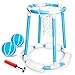 Sloosh Pool Basketball Hoop Set Floating Basketball Pool Game Swimming Floats Toys with Balls Pump Summer Outdoor Water Play Toy for Kids and Adults Blue - Image 3