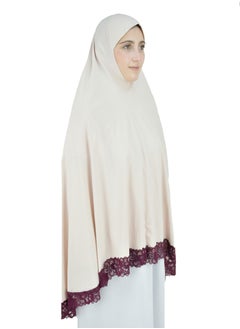 DAMAS COLLECTION Two Piece Islamic prayer dress women with Lace - Prayer Clothes for Women - Prayer Abaya For women - Jilbab 2 piece, Umrah essentials for women - Prayer set  - Image 5