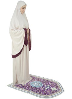 DAMAS COLLECTION Two Piece Islamic prayer dress women with Lace - Prayer Clothes for Women - Prayer Abaya For women - Jilbab 2 piece, Umrah essentials for women - Prayer set  - Image 2