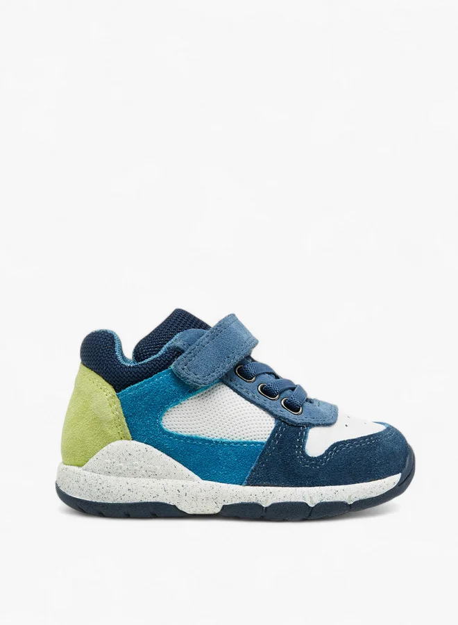 Barefeet Panelled Sneakers with Hook and Loop Closure