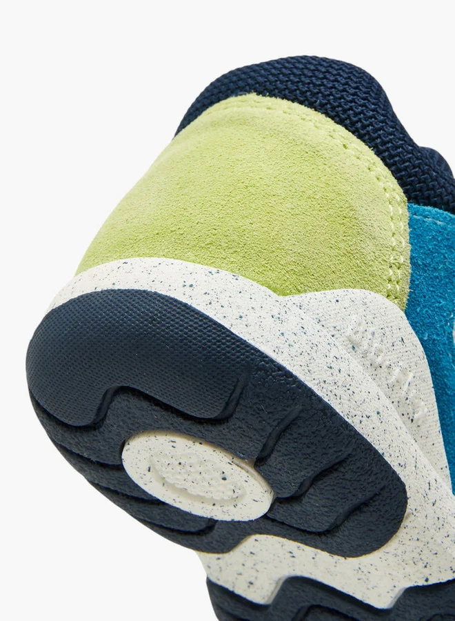 Barefeet Panelled Sneakers with Hook and Loop Closure