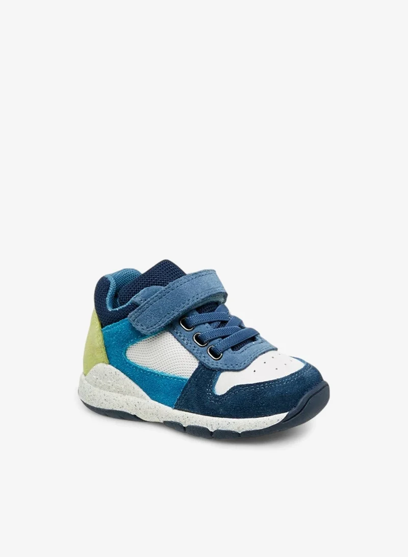 Barefeet Panelled Sneakers with Hook and Loop Closure