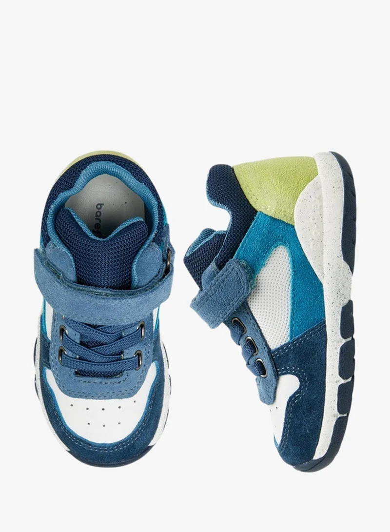 Barefeet Panelled Sneakers with Hook and Loop Closure