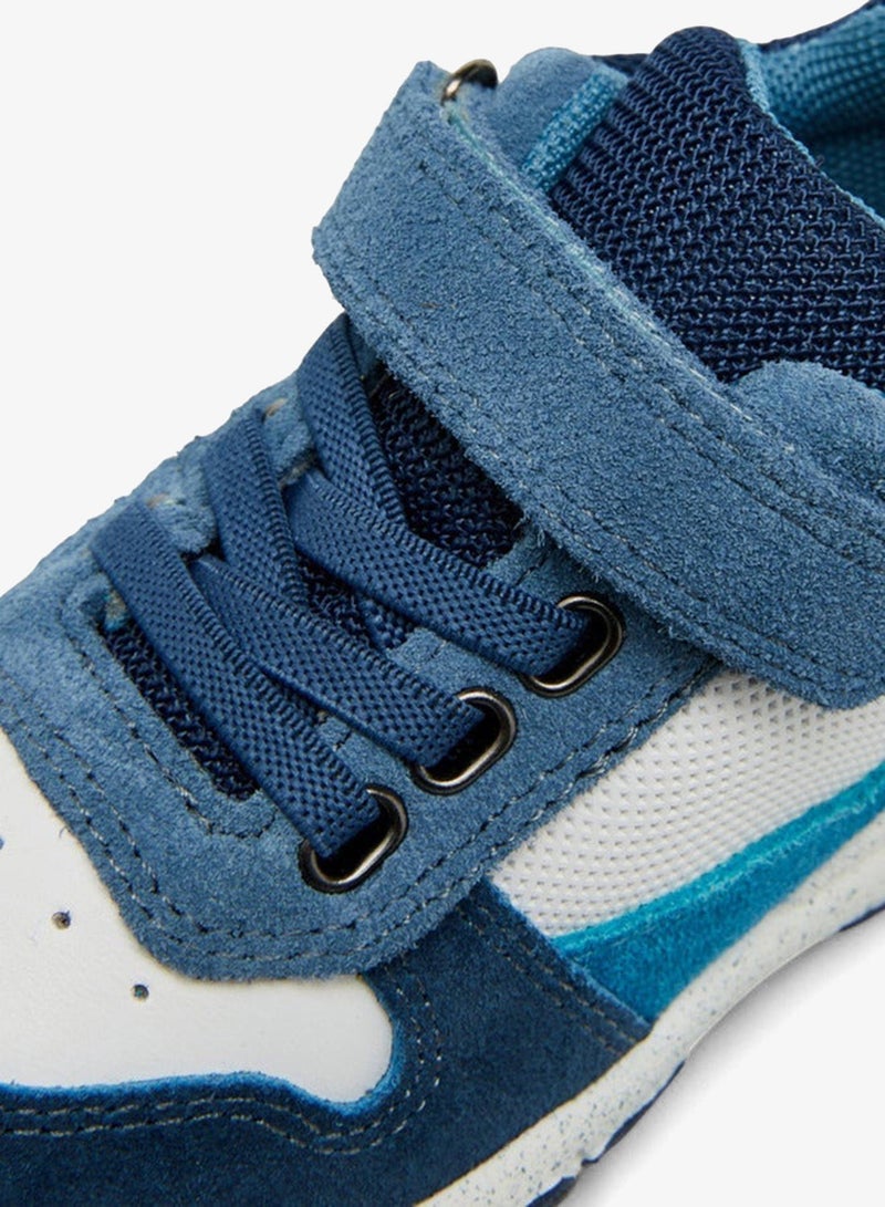 Barefeet Panelled Sneakers with Hook and Loop Closure - Image 4