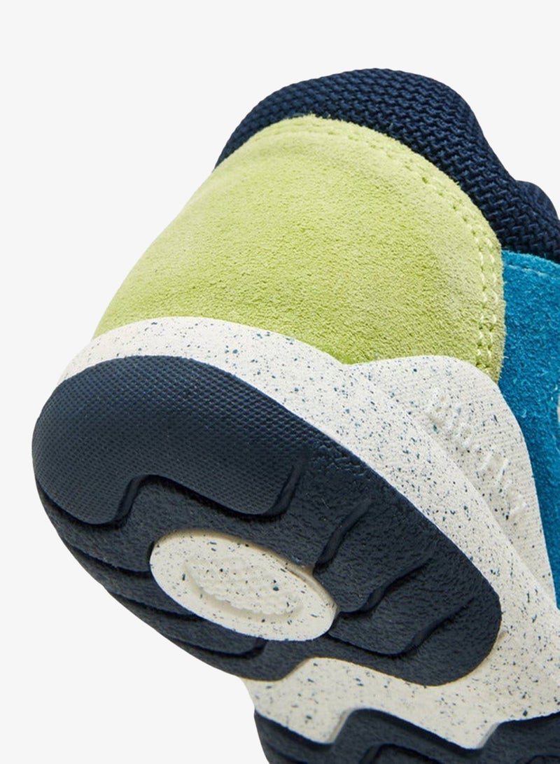 Barefeet Panelled Sneakers with Hook and Loop Closure - Image 5