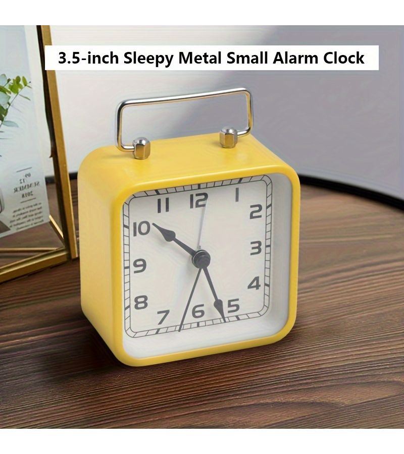 منبه أسود صامت مع ضوء ليلي ووظيفة الغفوة - Image 3