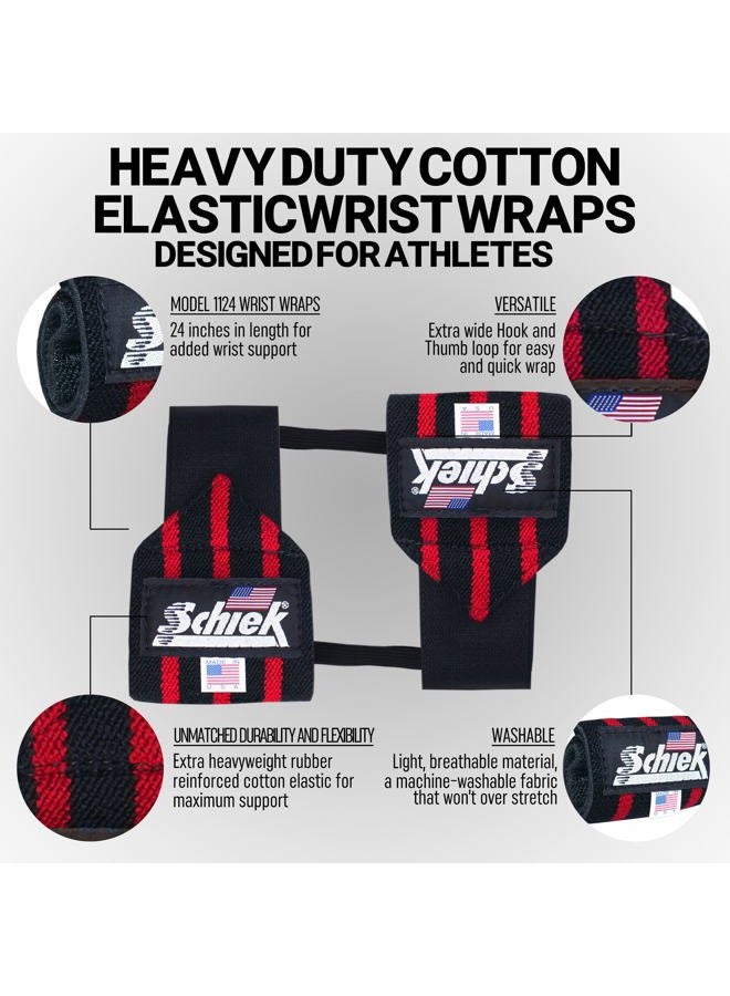 Schiek Wrist Wraps - Extra Long (Black) - New! - Image 2