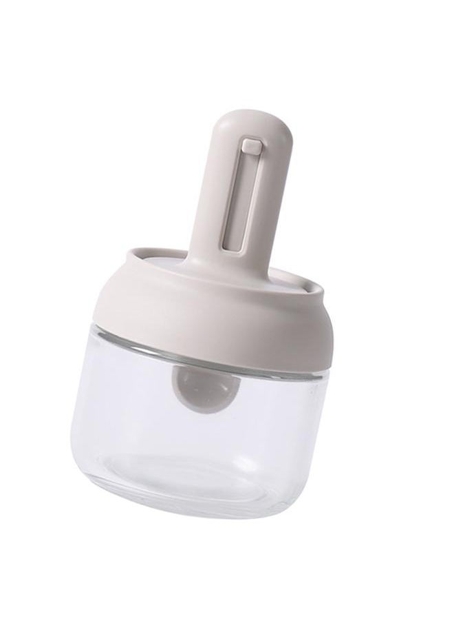 Thoraya Seasoning Jar Retractable Spoon Glass Transparent Spice Condiment Storage Container Box for Home Kitchen  - Image 2