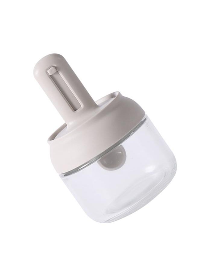 Thoraya Seasoning Jar Retractable Spoon Glass Transparent Spice Condiment Storage Container Box for Home Kitchen  - Image 3