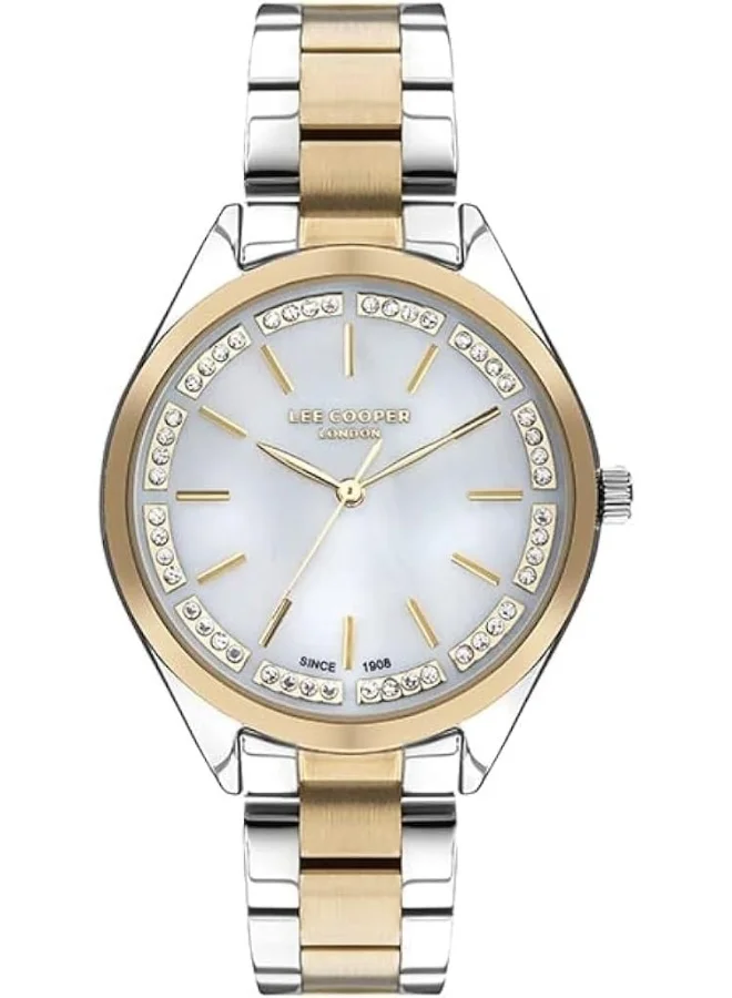 لي كوبر LEE COOPER Women's Analog White Mop Dial Watch - LC07497.220