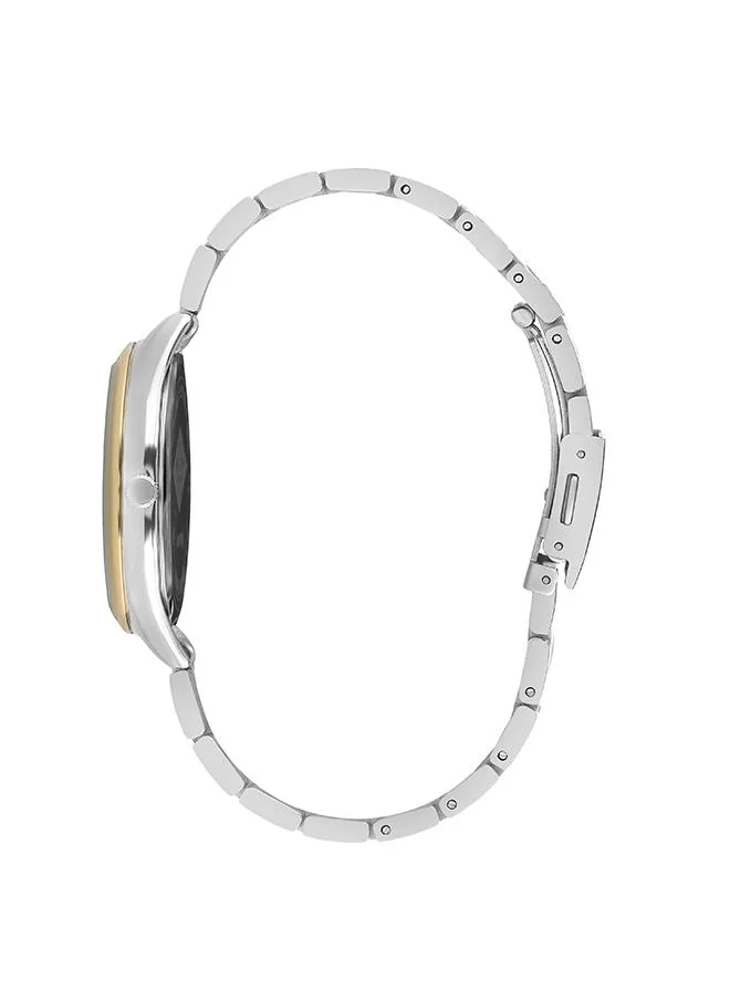 لي كوبر Lee Cooper LC07497.220 Women's Analog Display Watch & Metal Strap Silver/Gold