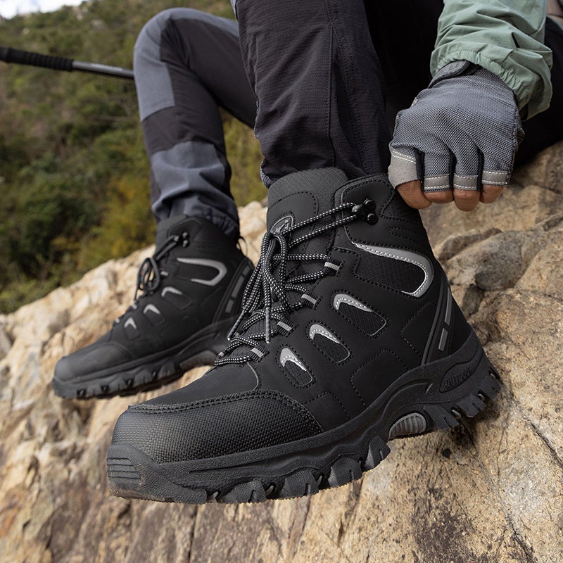 Hiking Shoes For Couples, Non-Slip Shoes, Breathable Outdoor Shoes, Hiking Boots, High-Top New Large Size Shoes - Image 4