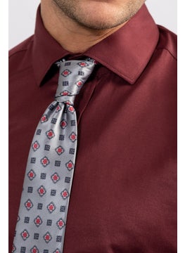 Tudors Modern Slim Fit Plain Satin Men's Shirt  - Image 3
