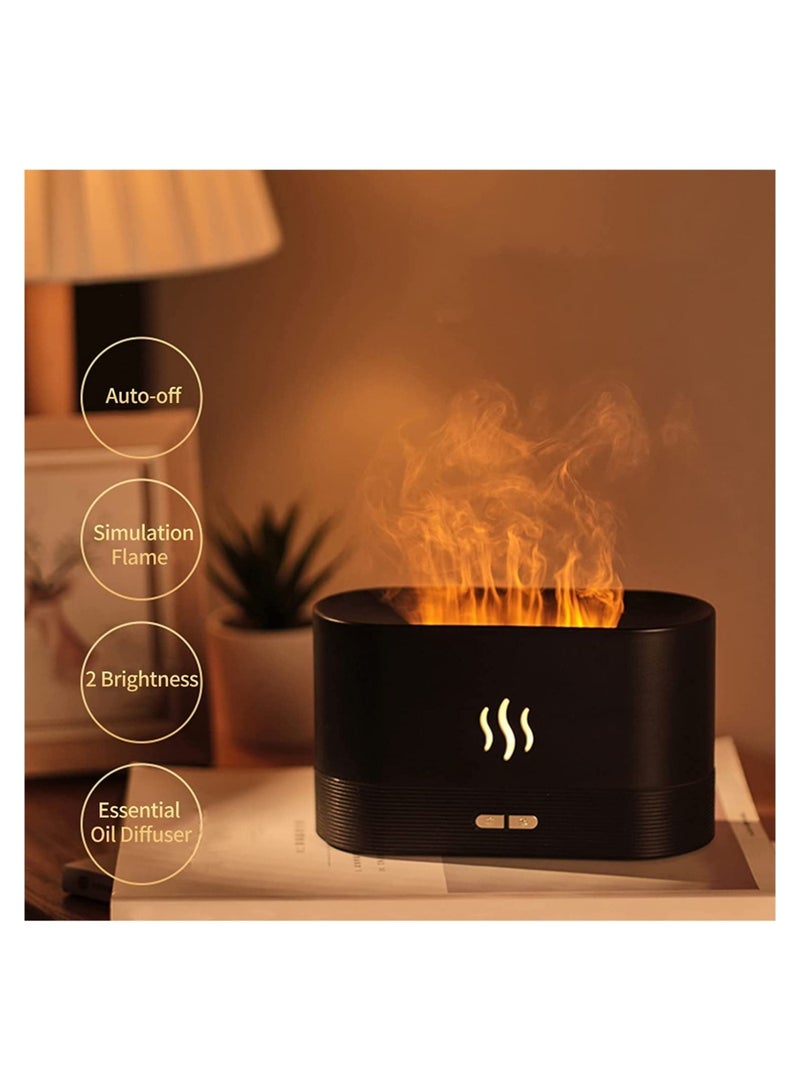 Flame Humidifier Aroma Diffuser Night Light Quiet Desk Top USB Humidifier Aromatherapy Essential Oil for Home Office Bedroom Baby Room Auto - Image 4