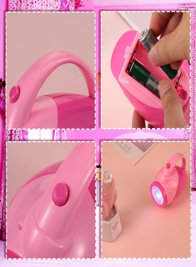 Nosiny 2 Pieces Kids Flashlights for Toddlers Pink Girls Plastic Flashlights with Easy Grip Handle Toddlers Camping Essentials for Kids Boys Girls Gifts - Image 3