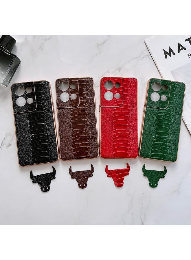 اس-توب جراب لهاتف OPPO Reno8 Pro مصنوع من الجلد الطبيعي مع طبقة نانوية من سلسلة Weilai - Image 5