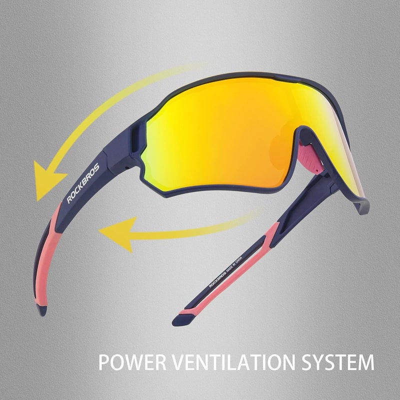 Rockbros Polarized Sunglasses UV Protection for Women Men Cycling Sunglasses - Image 5