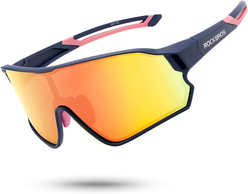Rockbros Polarized Sunglasses UV Protection for Women Men Cycling Sunglasses - Image 1