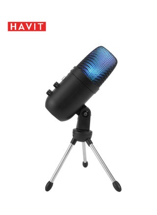 RGB Gaming Microphone USB Wired Professional Recorder with stand Precision Supercardioid Pickup Pattern Noise for Live Streaming, Podcasting Game YouTube PC Recording - pzsku/Z97ADD6DB4A12813C773FZ/45/_/1733885472/3cf7a92e-426e-4818-bc30-3a4131c33cfc