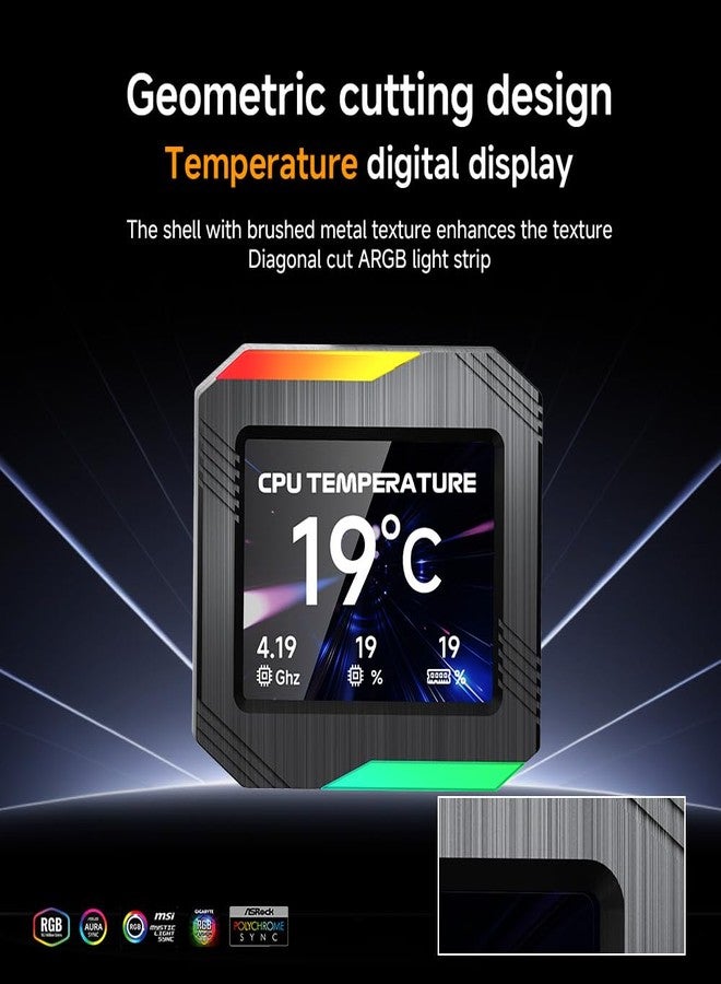 Jungle Leopard Astroshel V2G 360 Argb Water Cooling CPU Cooler|3 * 120mm PWM Fans with 2000RPM|Customizable LCD Digital Display Screen|for Intel LGA1851/1700/1200/115X AMD AM4/AM5(White-360mm) - Image 3