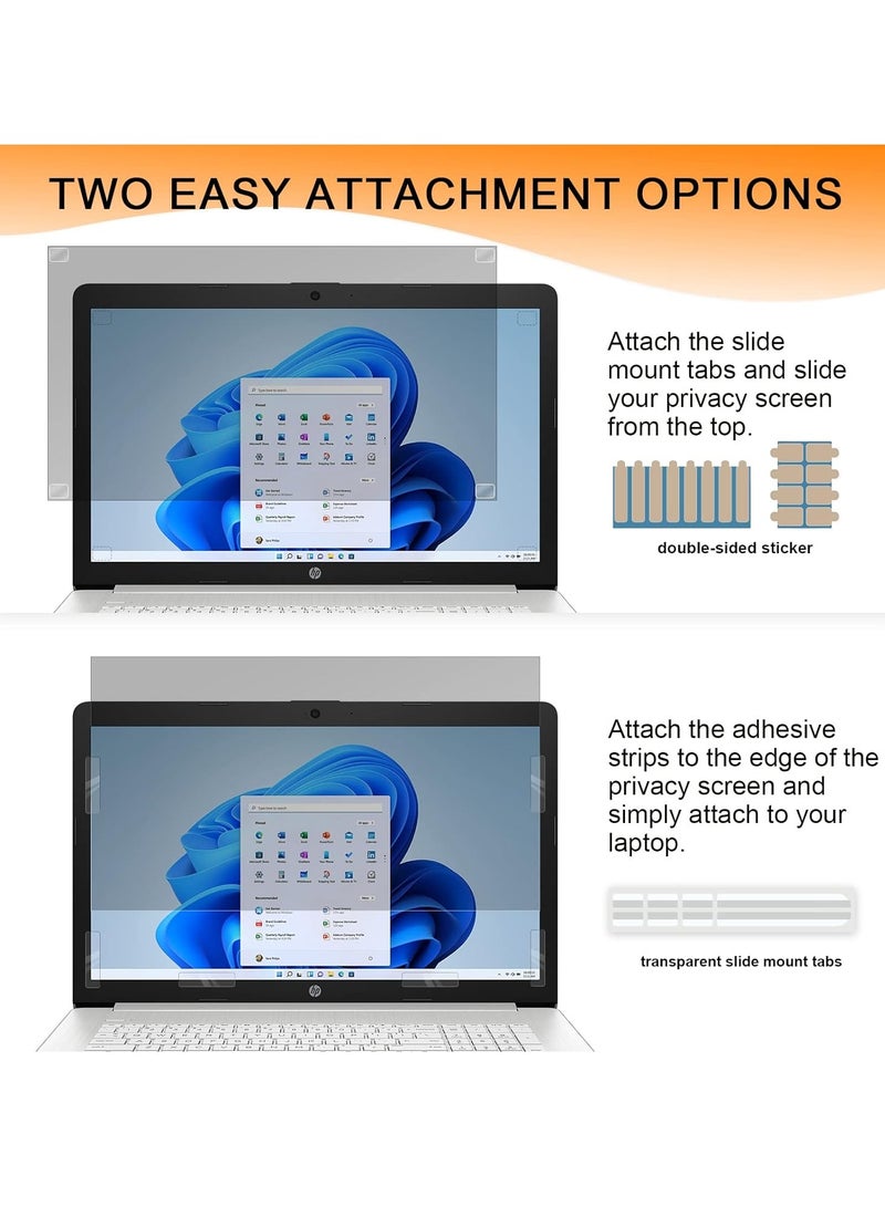 14 inch Laptop Privacy Screen Protector, Removable Anti Blue Light & Anti Glare Computer Screen Filter Compatible with 14" Lenovo/HP Envy/Dell/Acer/Asus/Thinkpad with 16:9 Aspect Ratio - Image 5