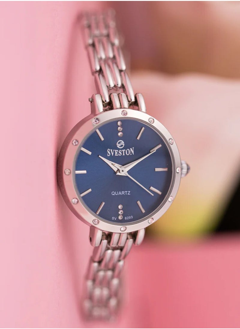 Sveston - Sveston Womens Silver Stainless Steel Quartz Watch SV6293 - Image 1