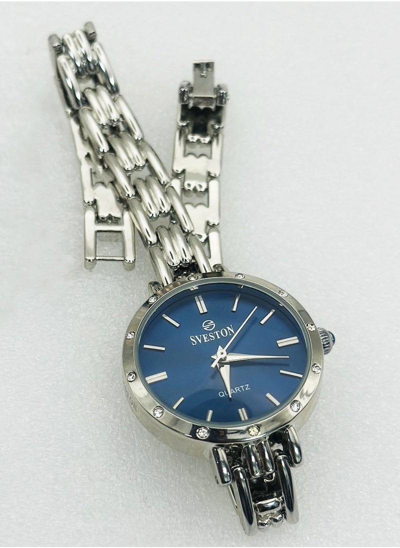 Sveston - Sveston Womens Silver Stainless Steel Quartz Watch SV6293 - Image 1