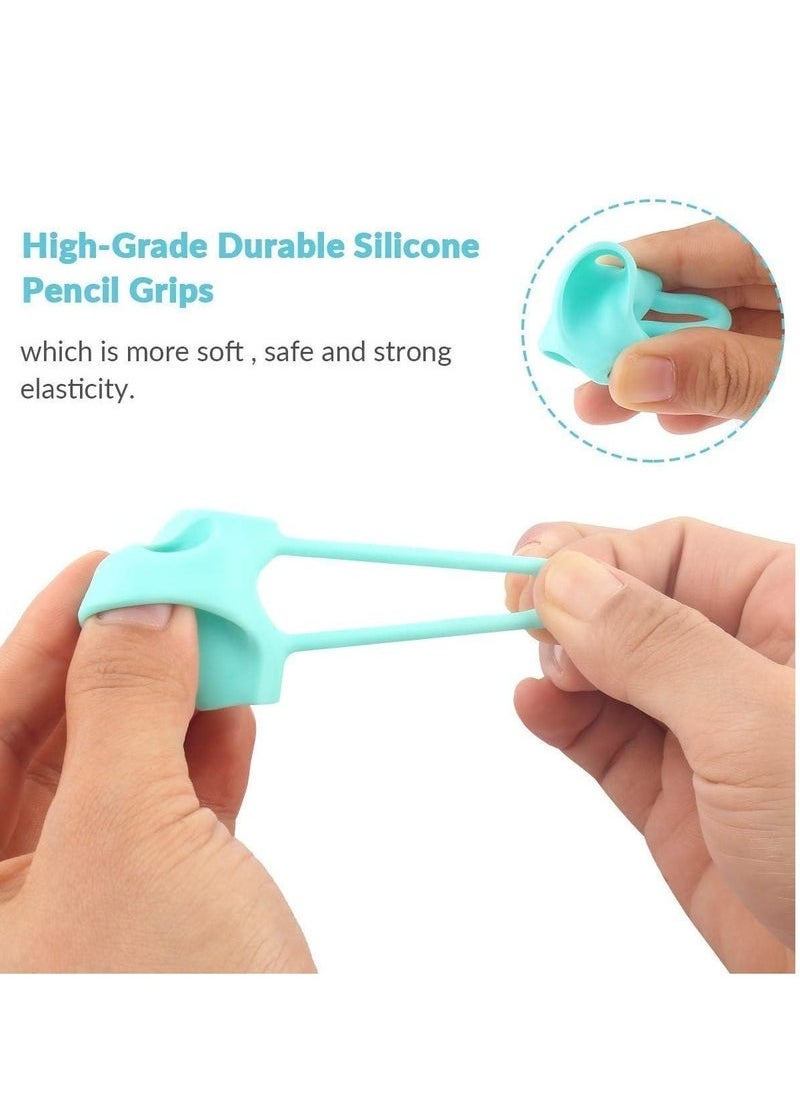 Generic - Pencil Grips, Breakthrough Assorted Writing Aid Grip Trainer Posture Correction Finger Grip for Kids Preschoolers Children Adults Special Needs for Lefties or Righties(6PCS) - Image 1