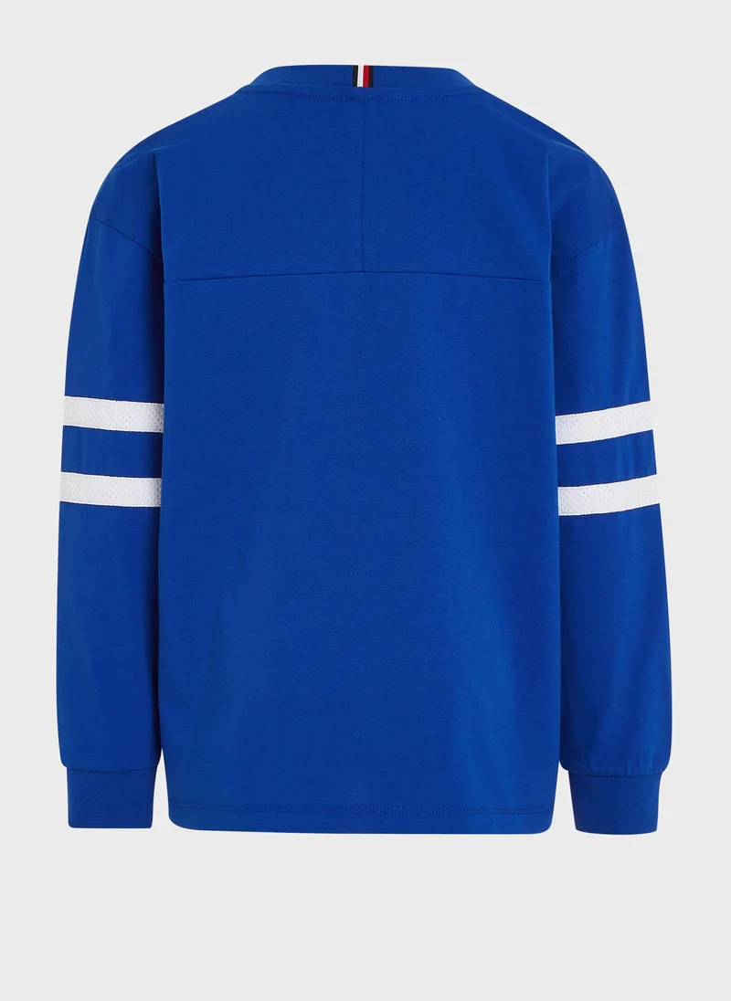 TOMMY HILFIGER Kids Text Crew Neck T-Shirt