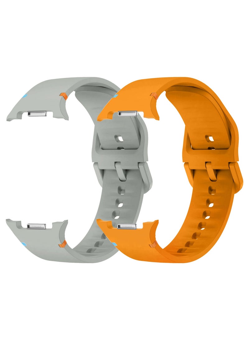 CATANES 2Packs Sport Band for Galaxy Watch 8 40mm 44mm and Watch 8 Classic 46mm, Silicone Replacement Strap, M/L Size - Image 1