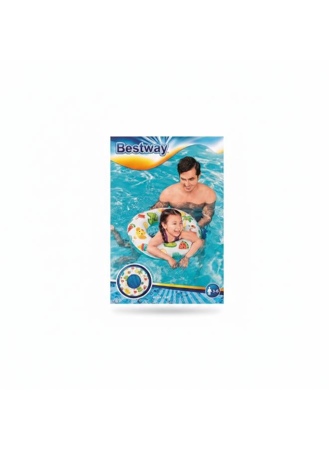 Bestway Inflatable Swim Ring with Summer Graphics